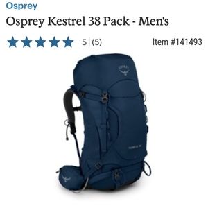 Osprey Kestrel 38 Pack - Men's-

Color : Loch Blue